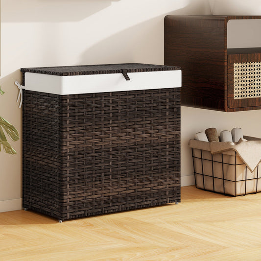 Laundry Hamper with Wheels and Lid - Tampa Home & Garden Store