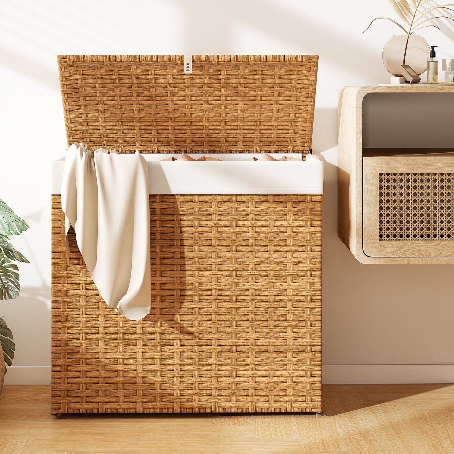 Laundry Hamper with Wheels and Lid
