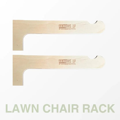 Lawn Chair Organizer – Shed Storage Rack for Yard Chairs
