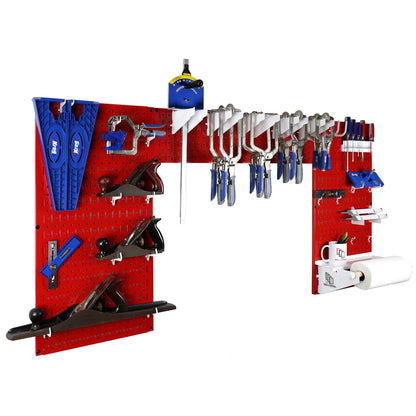 Metal Pegboard and Tool Storage Organizer Set