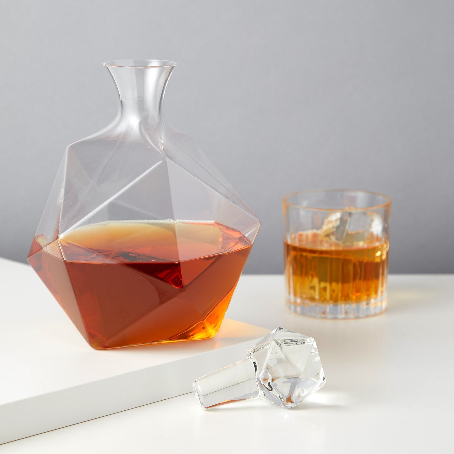 Seneca Faceted Crystal and Liquor Decanter
