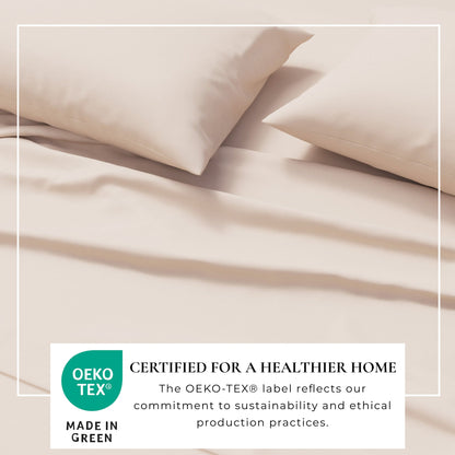 Heathered Jersey and Cotton Blend Bed Sheets