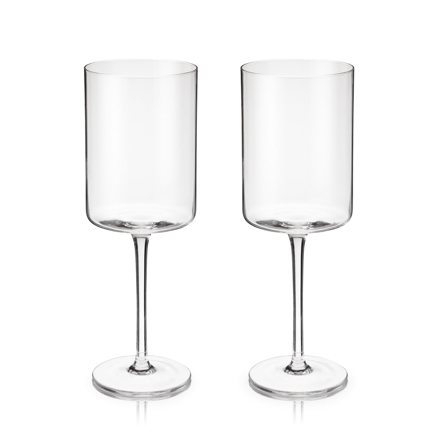 Laurel Crystal Square Red Wine Glass Set of 2