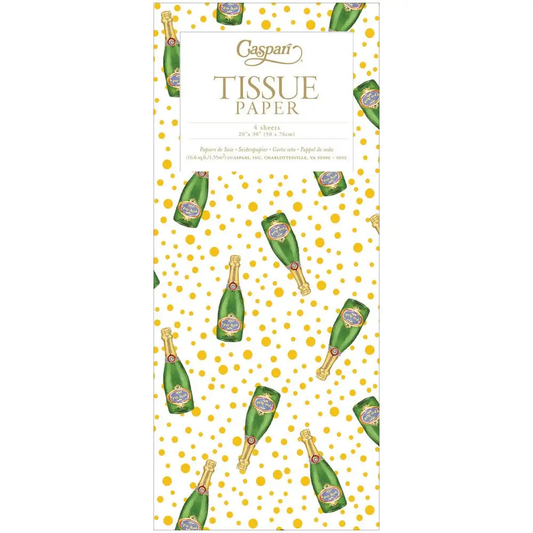 Sparkling tissue paper with gold dots, 4 sheets, The Country Christmas Loft on Tampa Home & Garden Store