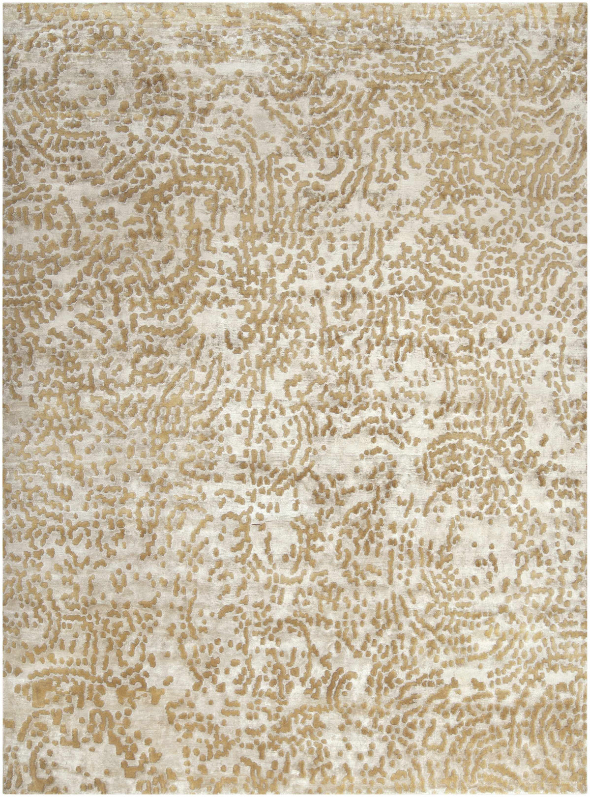 Pensacola Tan Premium Wool&Viscose Rug by Boutique Rugs, tan abstract area rug on Tampa Home & Garden Store