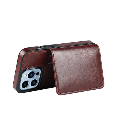 Leather wallet phone case for iPhone with 3 card slots, brown leather Stevvex on Tampa Home & Garden Store