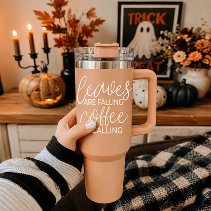 Leaves Falling 40oz Tumbler for Cozy Fall Vibes