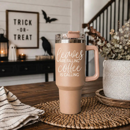 Leaves Falling 40oz Tumbler for Cozy Fall Vibes