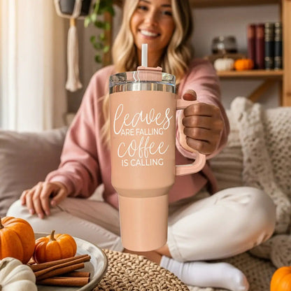 Leaves Falling 40oz Tumbler for Cozy Fall Vibes