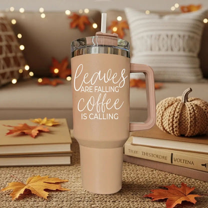 Leaves Falling 40oz Tumbler for Cozy Fall Vibes