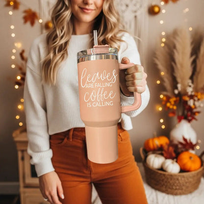 Leaves Falling 40oz Tumbler for Cozy Fall Vibes