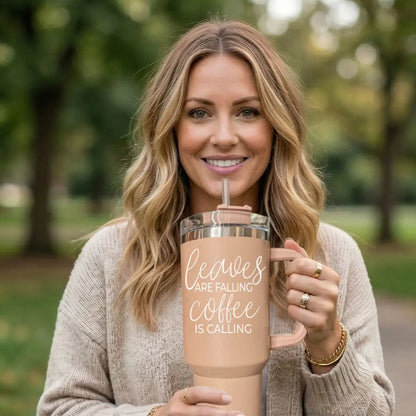 Leaves Falling 40oz Tumbler for Cozy Fall Vibes
