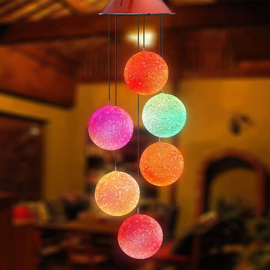 Color Changing Solar Outdoor Butterfly Wind Chime