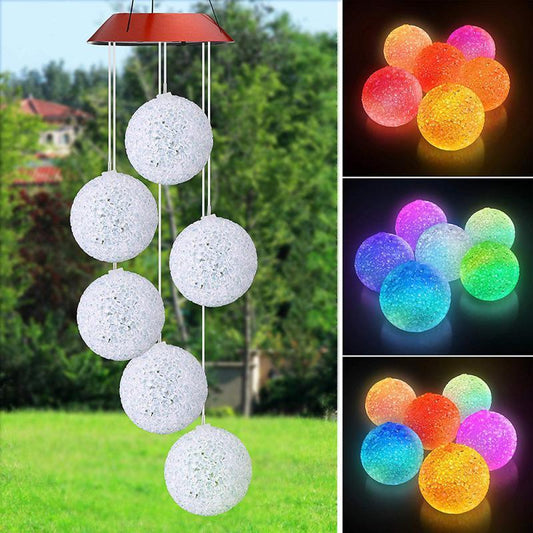 Color Changing Solar Outdoor Butterfly Wind Chime