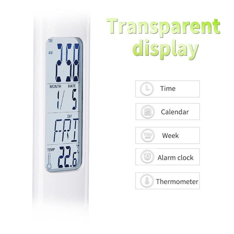 Stevvex LED Desk Lamp ST125163AYX foldable dimmable touch rechargeable with calendar thermometer on Tampa Home & Garden Store