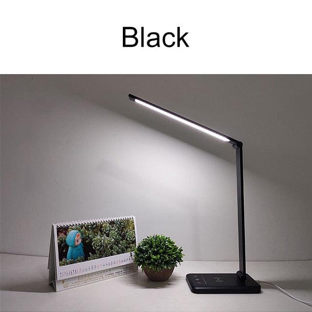 Led Desk Lamp Black USB touch-dimmable eye-protection lamp by Stevvex ST125167AYB on Tampa Home & Garden Store