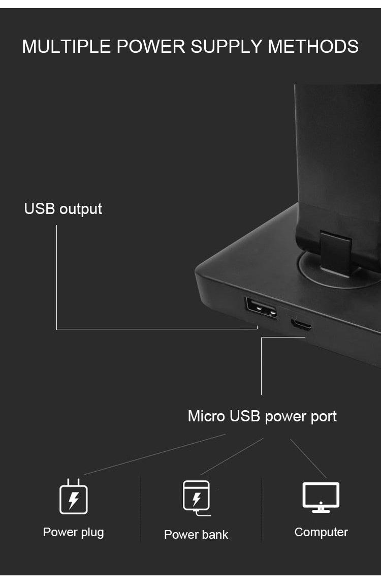 Stevvex LED desk lamp with USB output and micro USB port, 5level dimming touch for bedside on Tampa Home & Garden Store