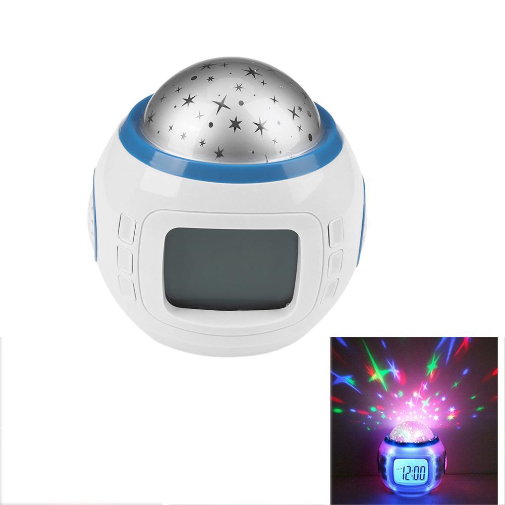 LED Digital Alarm Clock for Kids by Stevvex with starry sky projector and LCD display on Tampa Home & Garden Store