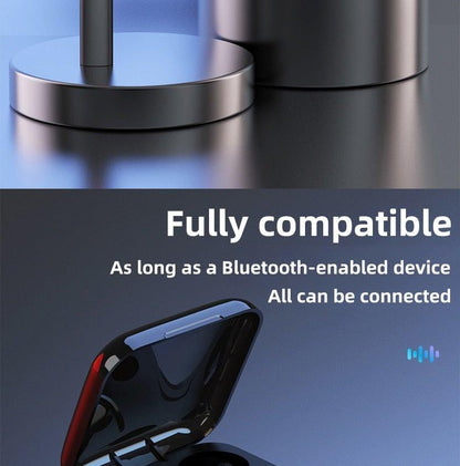 Stevvex black wireless in-ear headphones with built-in mic and Bluetooth 5.0 for sports on Tampa Home & Garden Store