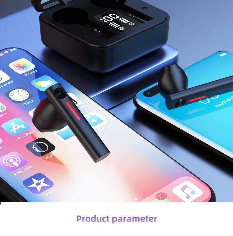 Stevvex in-ear wireless headphones with LED-display Bluetooth 5.0 magnetic earbuds on Tampa Home & Garden Store