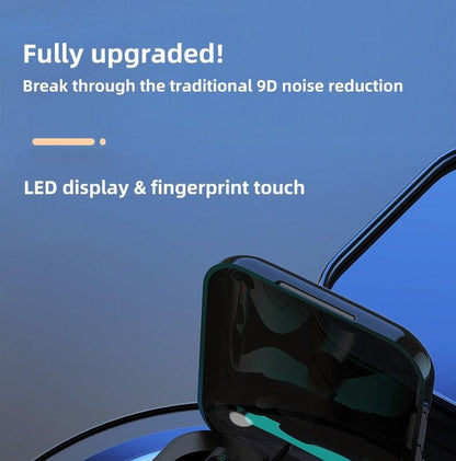 Stevvex LED Display Bluetooth 5.0 wireless in-ear headphones, black sport earbuds with mic on Tampa Home & Garden Store
