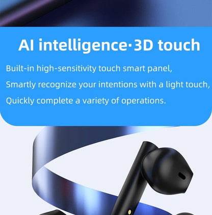 Stevvex black wireless in-ear earbud with AI 3D touch on Tampa Home & Garden Store