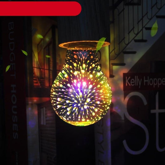 Stevvex LED Edison bulb vintage glass filament bulb with multicolor glow for holiday decor on Tampa Home & Garden Store