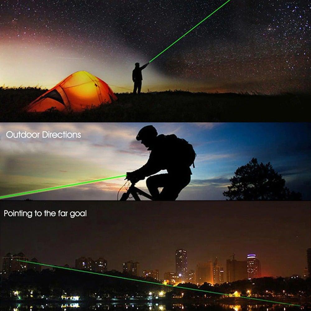 Stevvex LED Laser Pet Cat Toy green laser pointer for indoor cats, interactive chase toy on Tampa Home & Garden Store