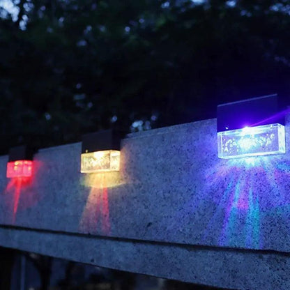 Led Solar Fence Light Outdoor Garden Decor Lamp