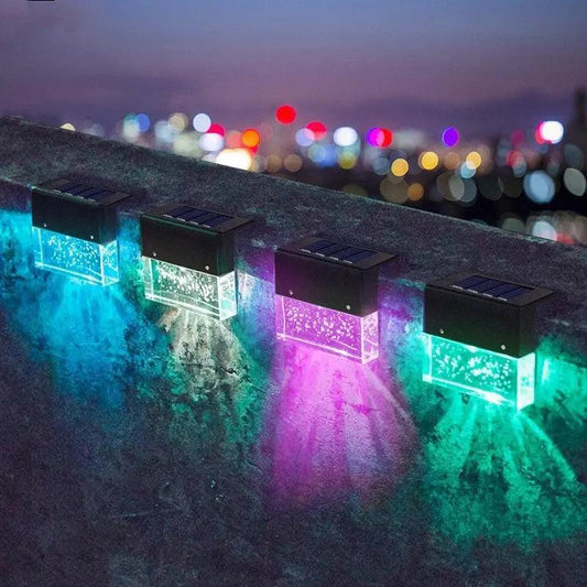 Led Solar Fence Light Outdoor Garden Decor Lamp