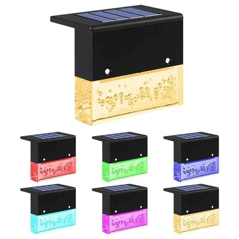 Led Solar Fence Light Outdoor Garden Decor Lamp