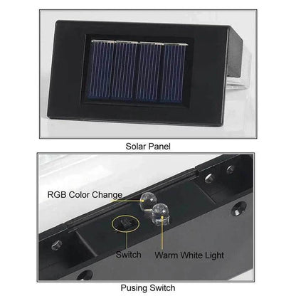 Led Solar Fence Light Outdoor Garden Decor Lamp