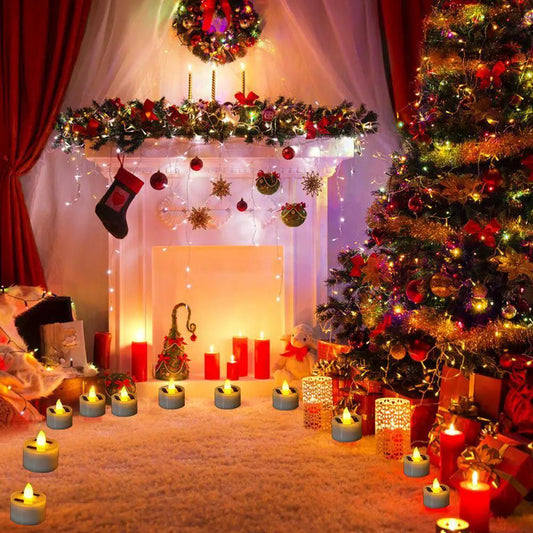 Led Solar Lamp and Flameless Tea Lights for Home