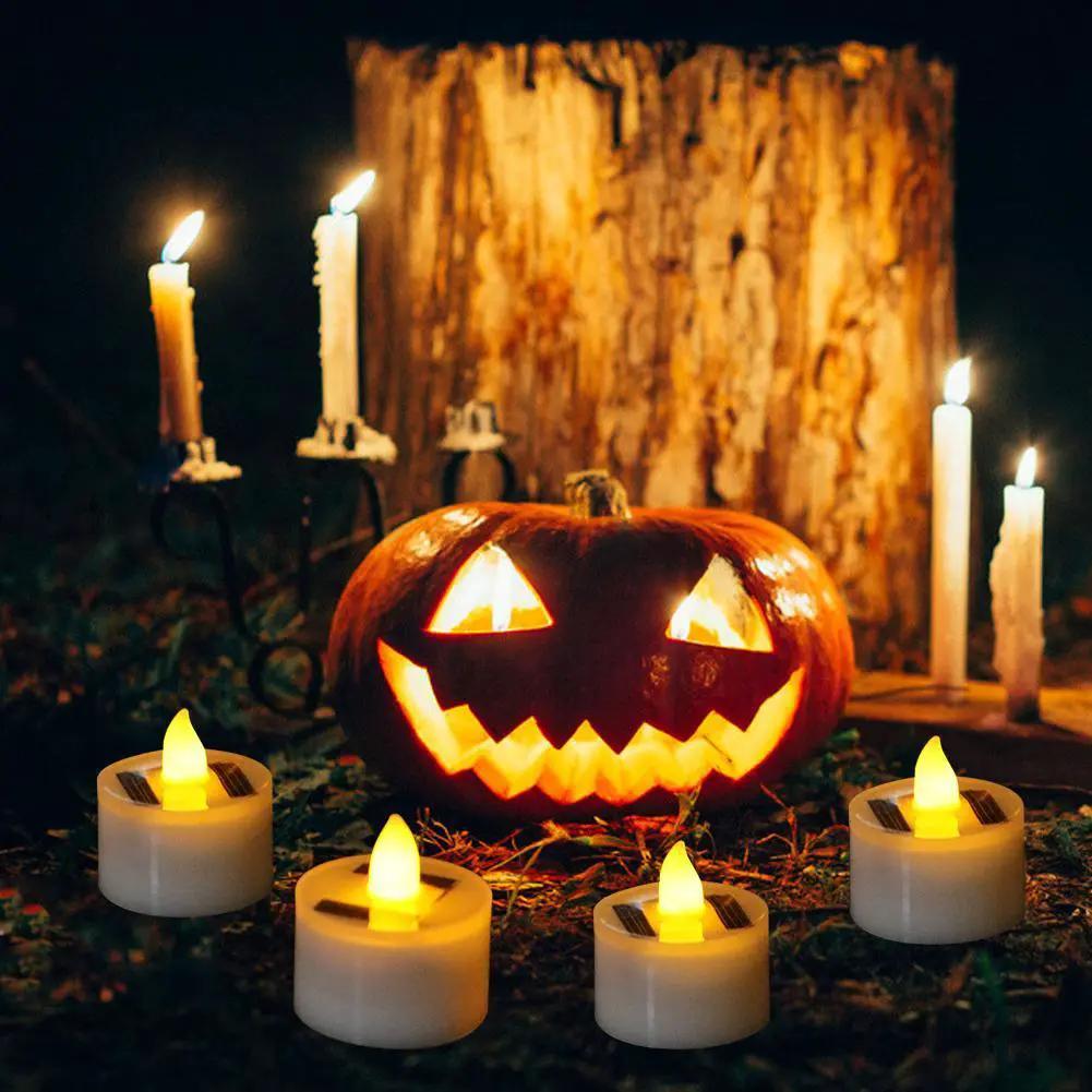 Led Solar Lamp and Flameless Tea Lights for Home