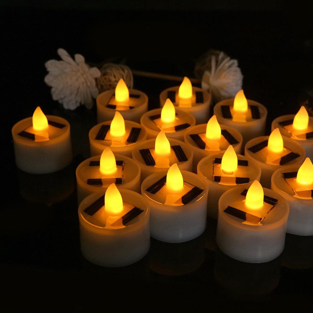 Led Solar Lamp and Flameless Tea Lights for Home