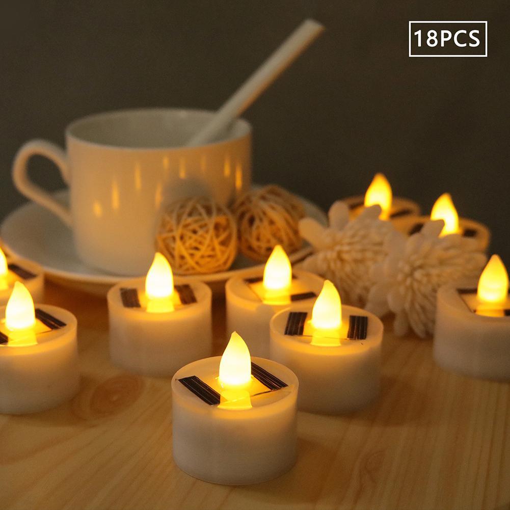 Led Solar Lamp and Flameless Tea Lights for Home