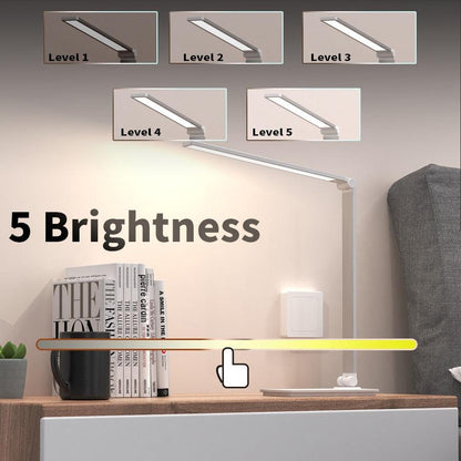Stevvex LED Desk Lamp ST125160AYU foldable dimmable touch switch 5 brightness levels on Tampa Home & Garden Store