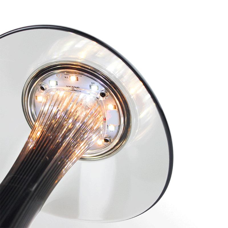 Stevvex LED Table Lamp with USB charging, dimmable smart touch bedside crystal light on Tampa Home & Garden Store