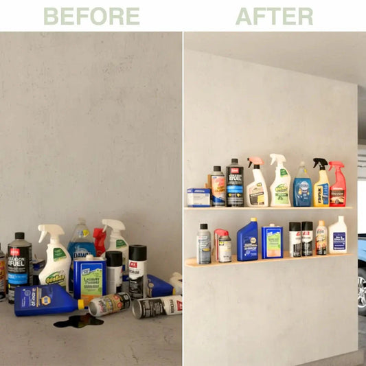 Ledge Shelf – Garage Organization for Bottles & Cans