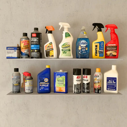 Étagère de rangement pour bouteilles et canettes dans le garage