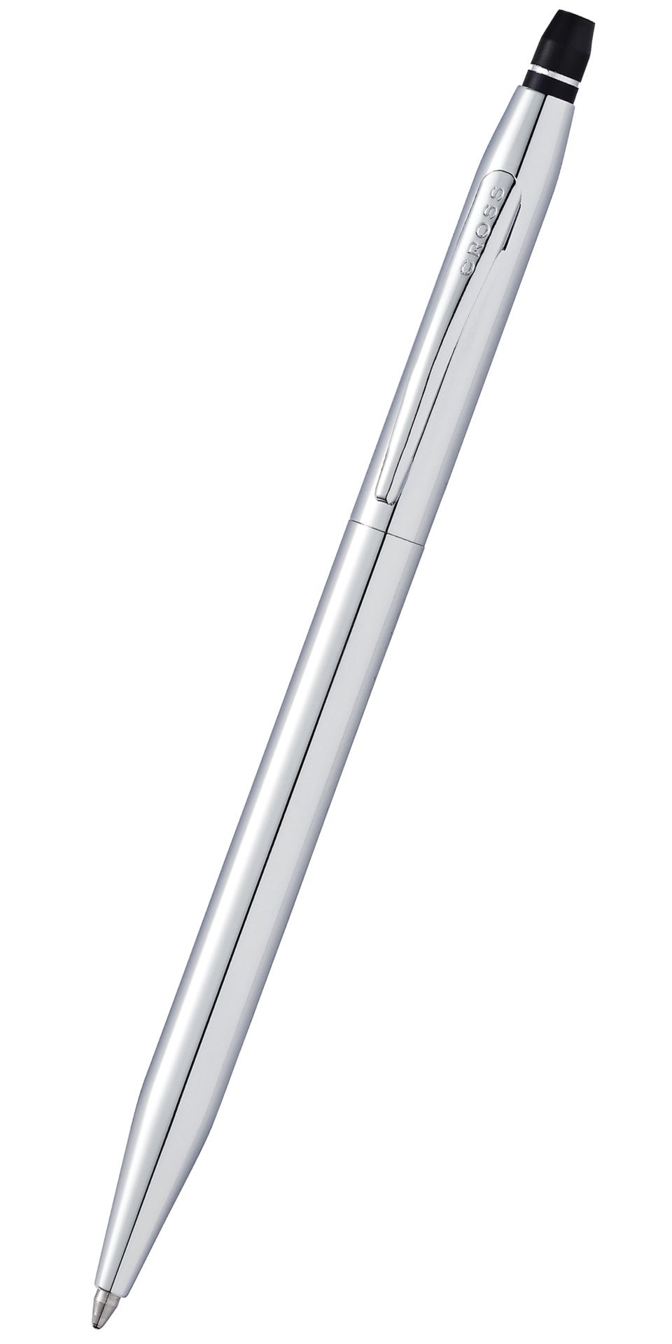 Cross Click Chrome ballpoint pen, silver finish with clip branding on Tampa Home & Garden Store