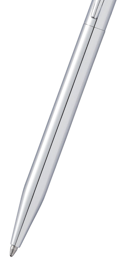 Click Chrome Ballpoint Pen by A.T. Cross, silver chrome finish, ballpoint pen on Tampa Home & Garden Store