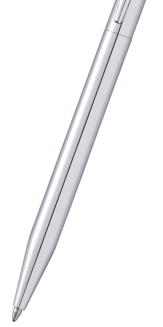 Click™ chrome ballpoint pen gift set with silver metal barrel and clip on Tampa Home & Garden Store