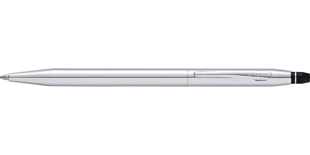 Click Chrome Ballpoint Pen by A.T. Cross, silver finish with clip retractable on Tampa Home & Garden Store