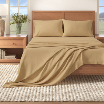 Soft and Natural Cotton Flannel Sheet Set