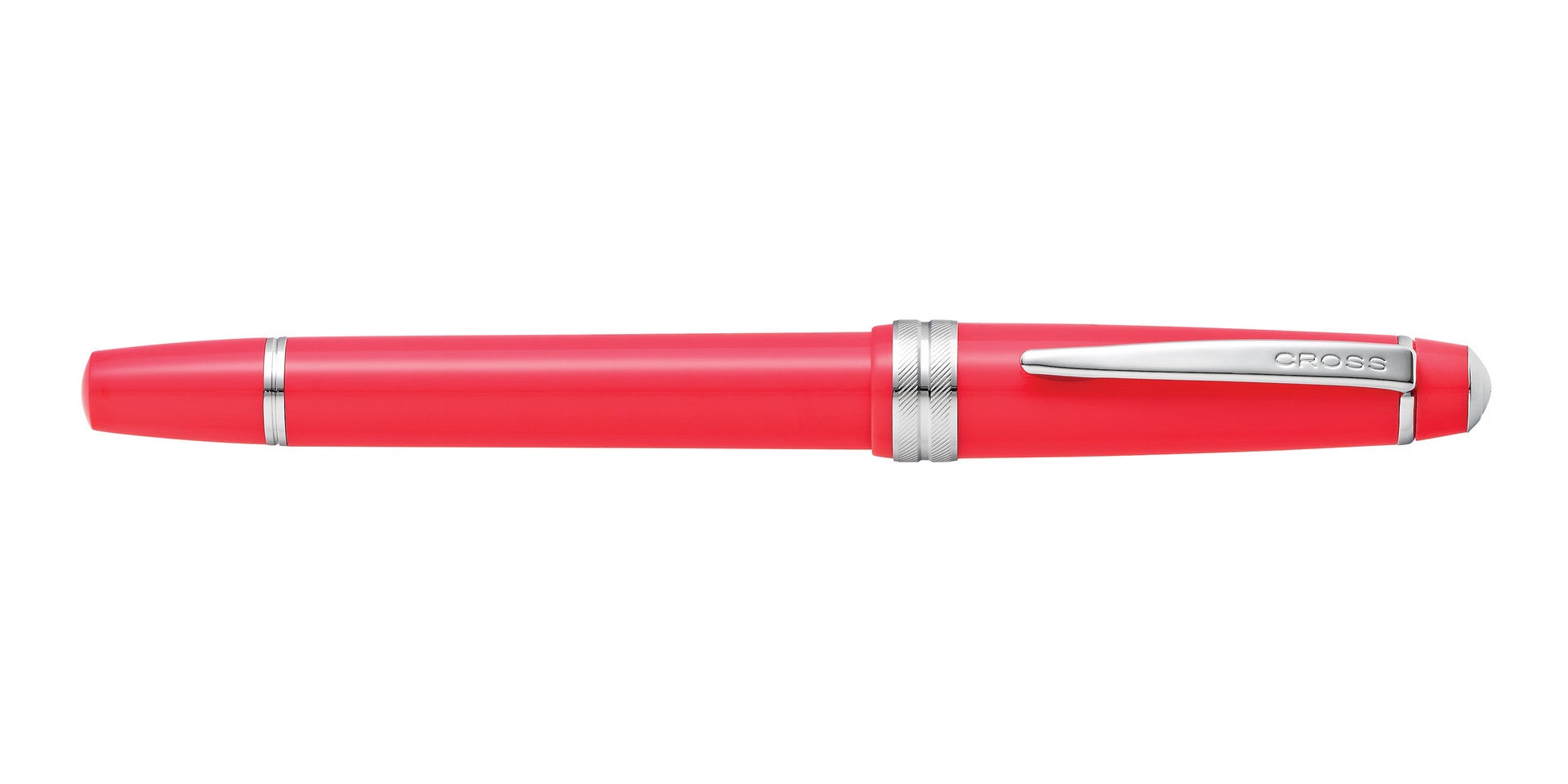 Bailey Light coral resin fountain pen with silver clip, Cross brand, extra-fine nib on Tampa Home & Garden Store