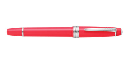 Bailey Light coral resin fountain pen with silver clip, Cross brand, extra-fine nib on Tampa Home & Garden Store