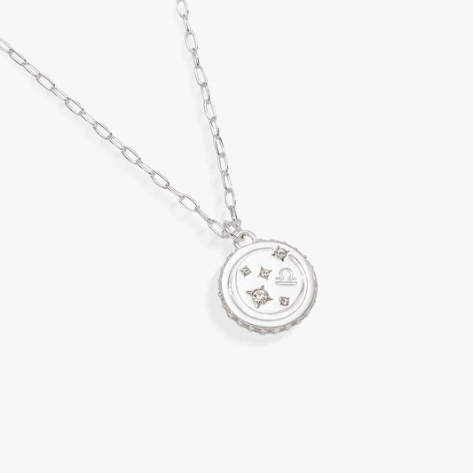 Alex and Ani Libra Zodiac Precious Necklace with silver-tone chain and zodiac pendant on Tampa Home & Garden Store