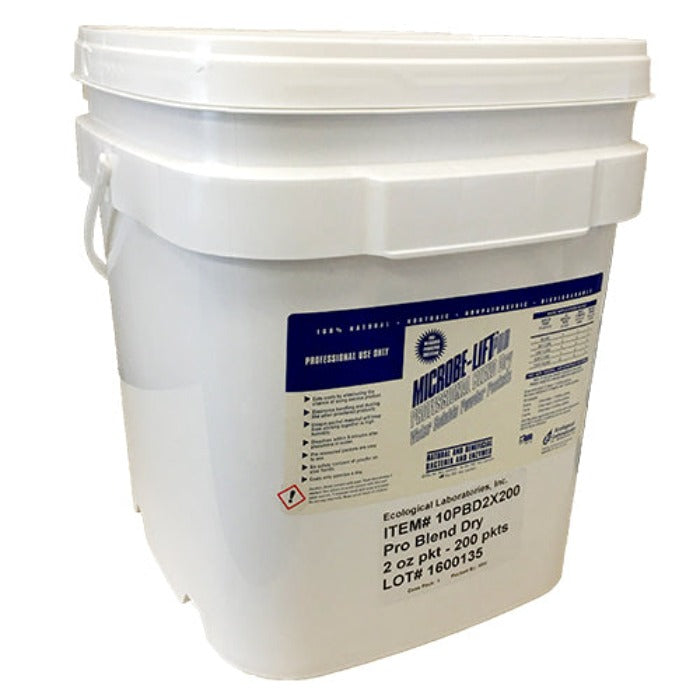 Microbe-Lift Pro-Blend Dry bucket white plastic by Rivendell Distribution, liquid & granular chemicals on Tampa Home & Garden Store