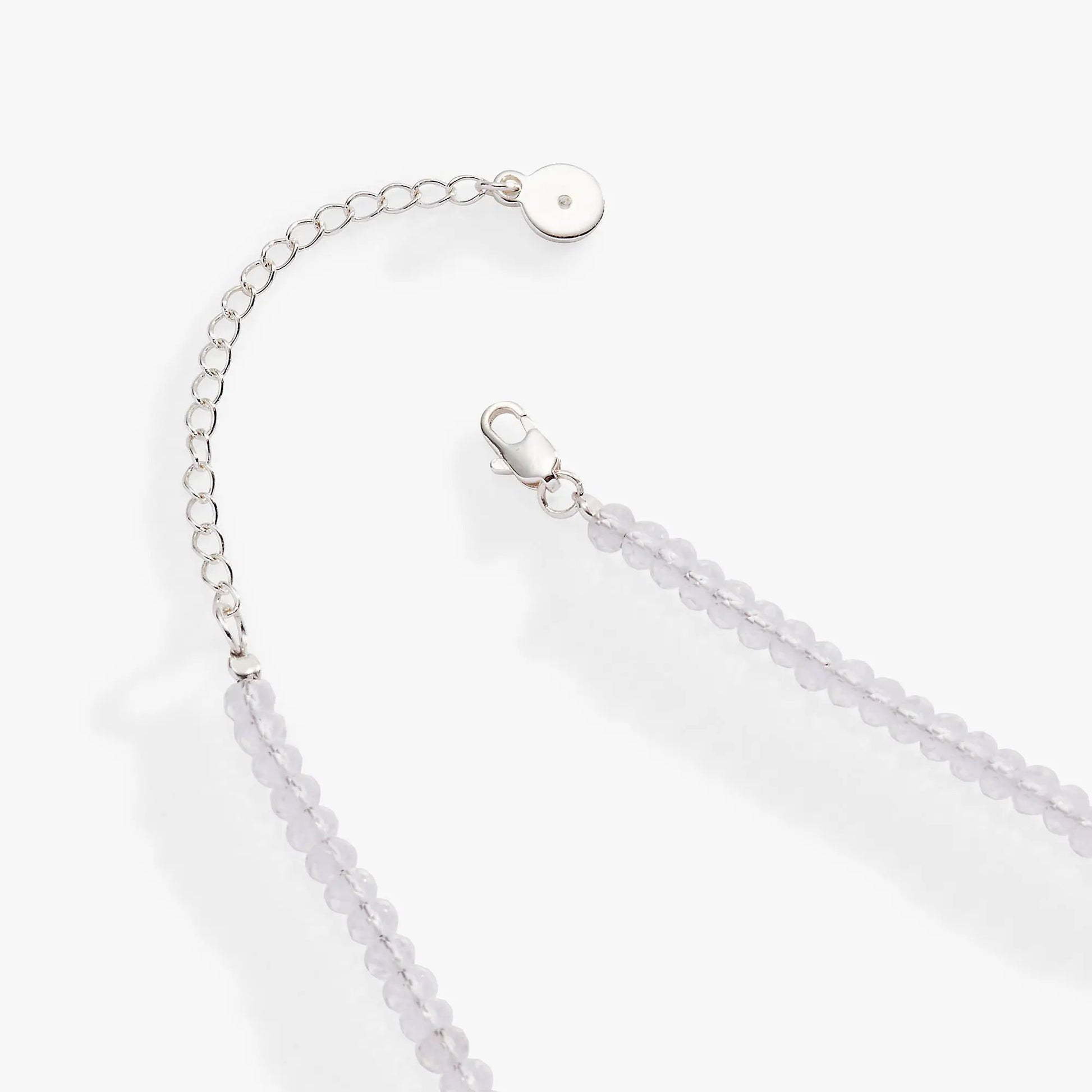 Christmas Light Bulb Necklace by Alex and Ani with silver chain and clear crystal beads on Tampa Home & Garden Store